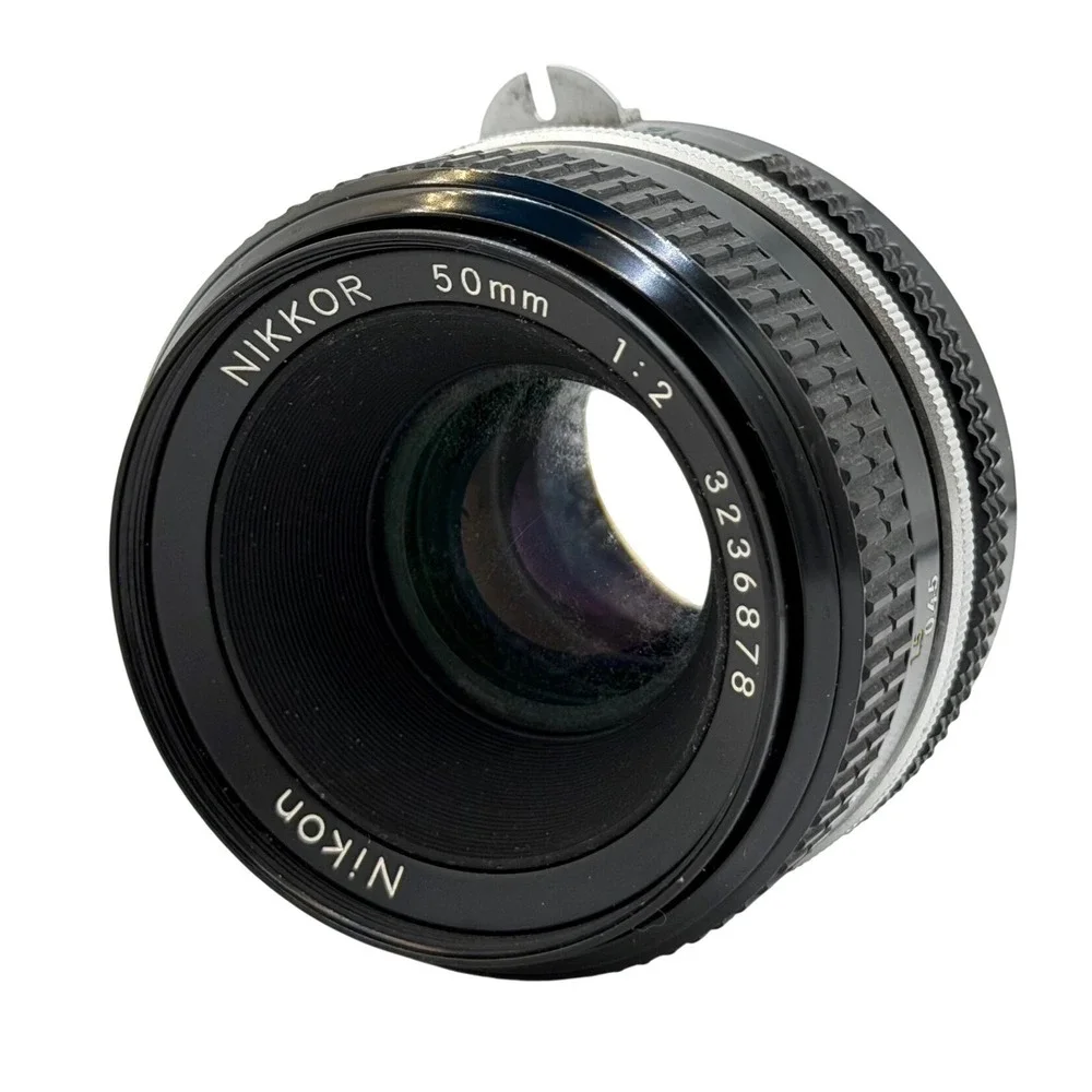 Nikon Nikkor 50mm 1:2 Manual Focus Lens F-Mount Vintage Japan 3236878 FUNGUS